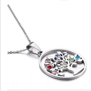 5 ⭐️ Rated Silver Tree of Life Necklace With CZ